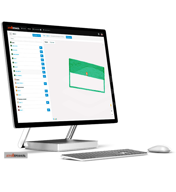Reliable agricultural guidance system geotrack explorer PLUS, tractor gps, parallel guidance system, area measurement, farm management system, agroprofile